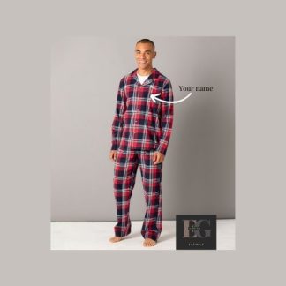 Mens Tartan Pyjamas Set
