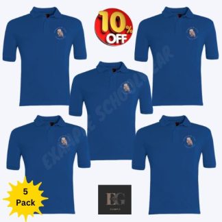 Pack of 5 Burton on the wolds Polo's, Burton On The Wolds Primary School