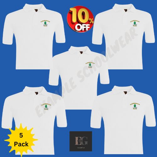 Pack of 5 St Bartholomews Polo's, St Bartholomews C of E Primary School