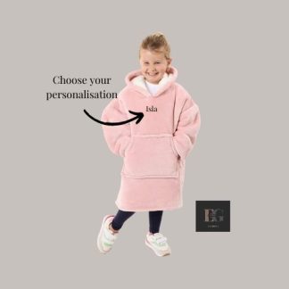 Oversized Kids Hooded Blanket, Kids Fleece Hooded Blanket, Personalised Gifts