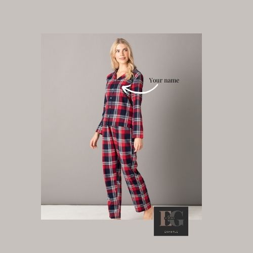 Ladies Tartan Pyjamas Set, Ladies Tartan Pyjamas Set