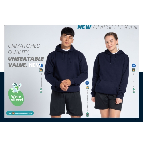 Classic Hoodie, Plain Garments