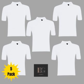 5 PACK PLAIN SCHOOL POLO, St Paul's CE Primary, Highgate County Primary, Mountfields Lodge School, Outwoods Edge Primary, St Michael and All Angels, Burton On The Wolds Primary School, Burton on the wolds Playgroup, Rendell Primary School, Cossington Primary School, Plain Garments, Hall Orchard Primary School, St Bartholomews C of E Primary School, Redlands Community Primary, Seagrave Primary